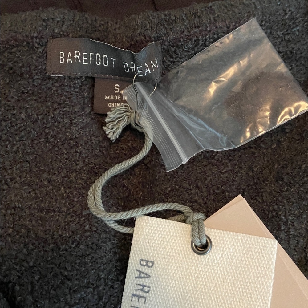 Barefoot Dreams 2 Piece Set CozyChic Lite V Neck Sweater Pant Jogger Dk Gray S - Picture 4 of 14